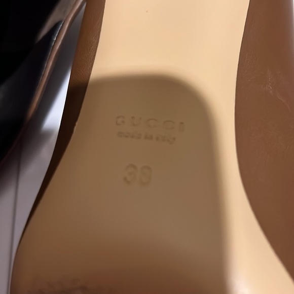 Gucci brown leather high heel shoe size 38 - Picture 6 of 9